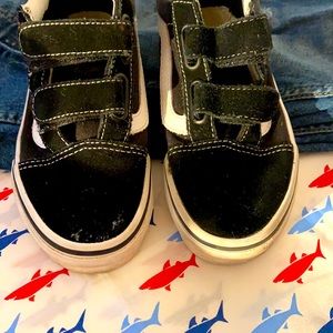 Vans black n white old school size 13